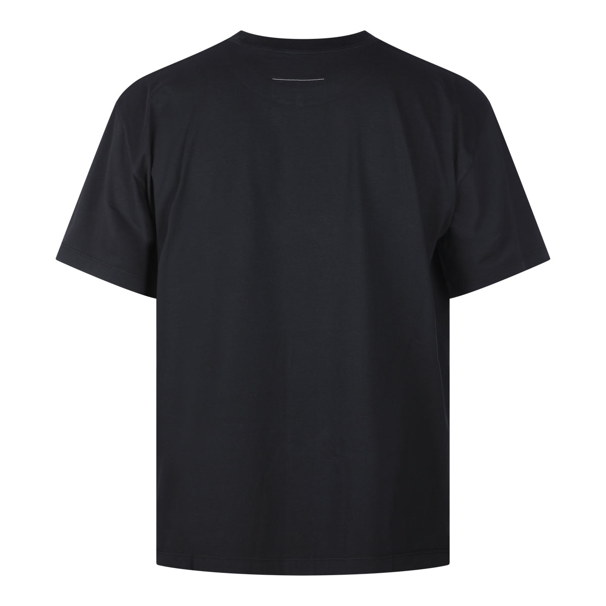 BLACK COTTON OVERDYED T-SHIRT