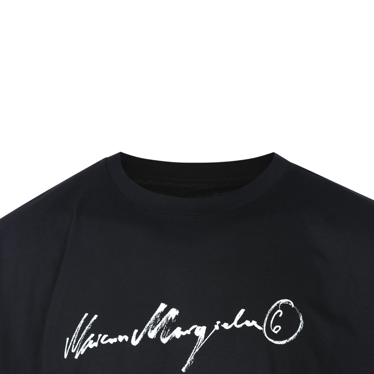 BLACK COTTON OVERDYED T-SHIRT