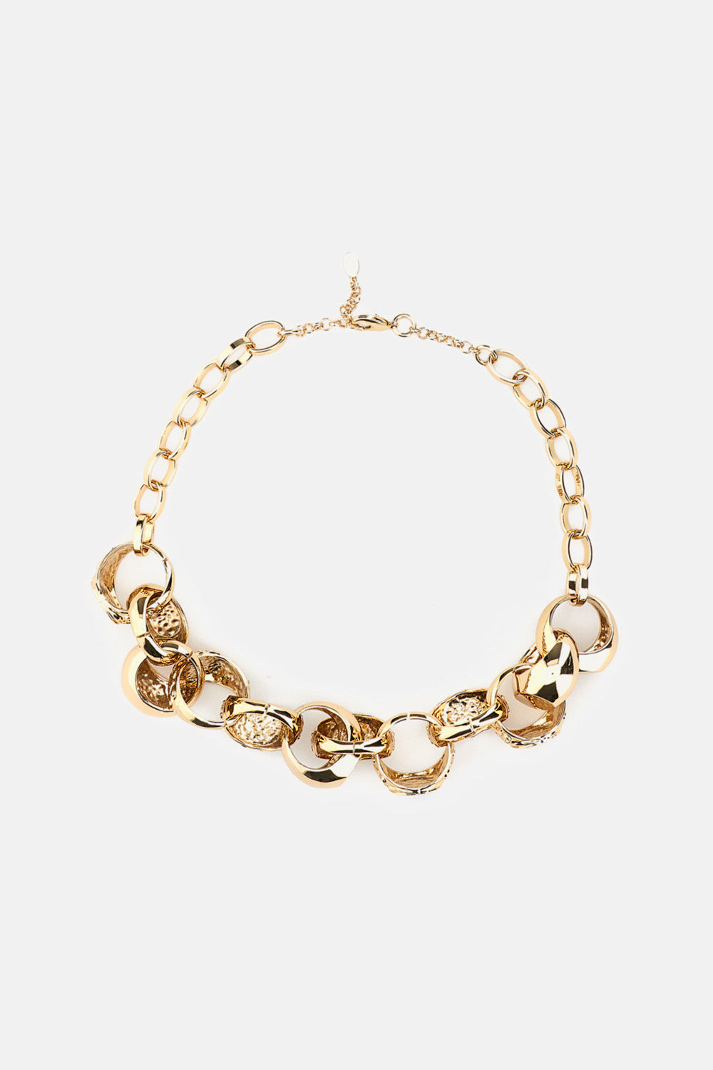GOLD-TONE LARGE CHEVALIER CHAIN NECKLACE