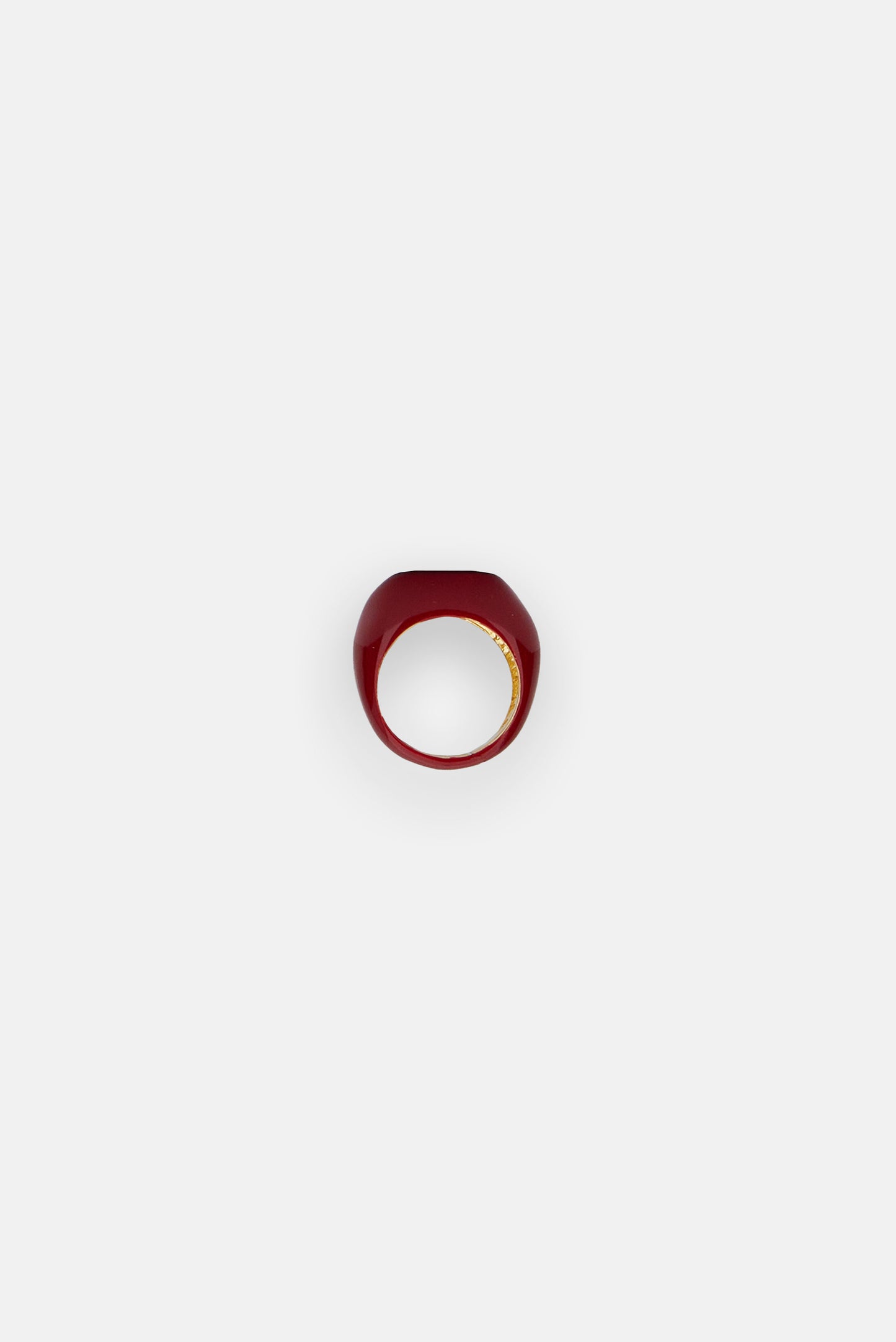 ENAMELED CHEVALIER RING