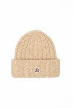 CABLE-KNIT WOOL BEANIE