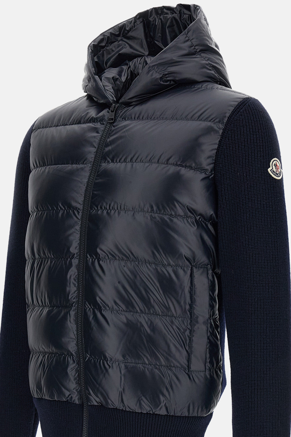 PADDED HOOD CARDIGAN JACKET
