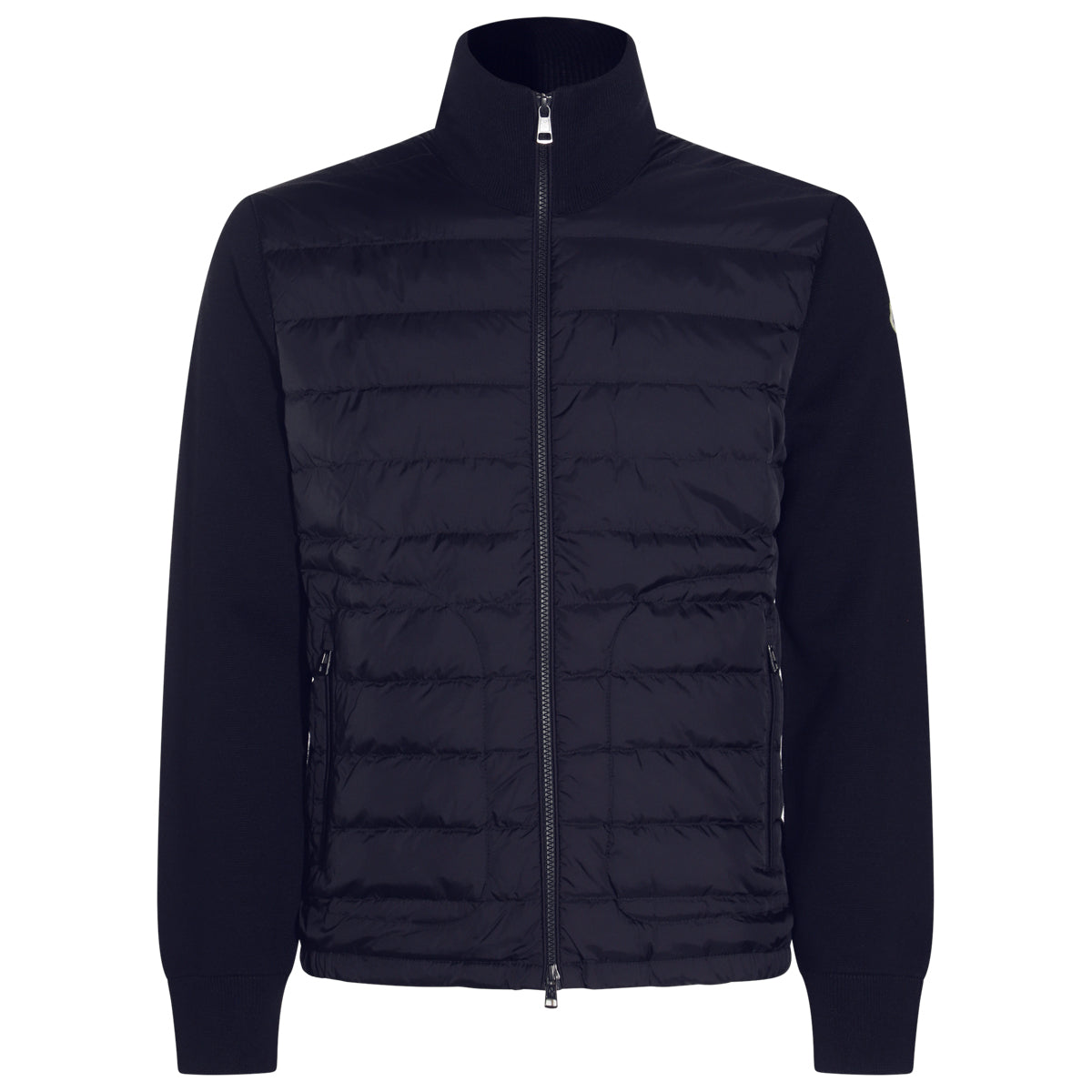 NAVY PADDED SWEATER