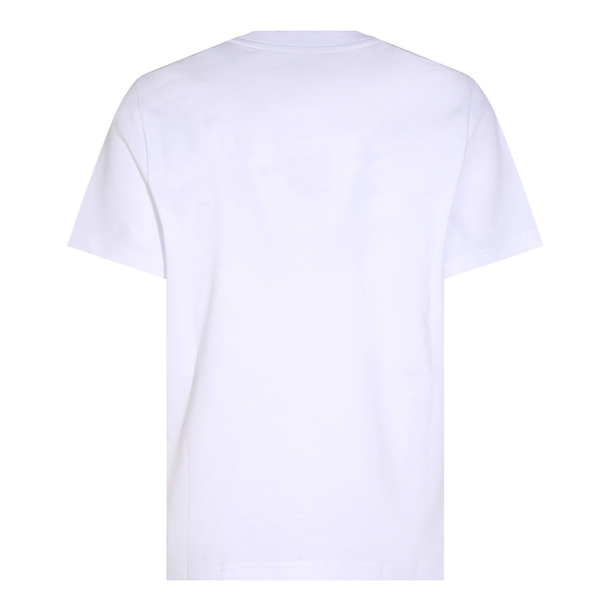 WHITE COTTON LOGO PATCH T-SHIRT