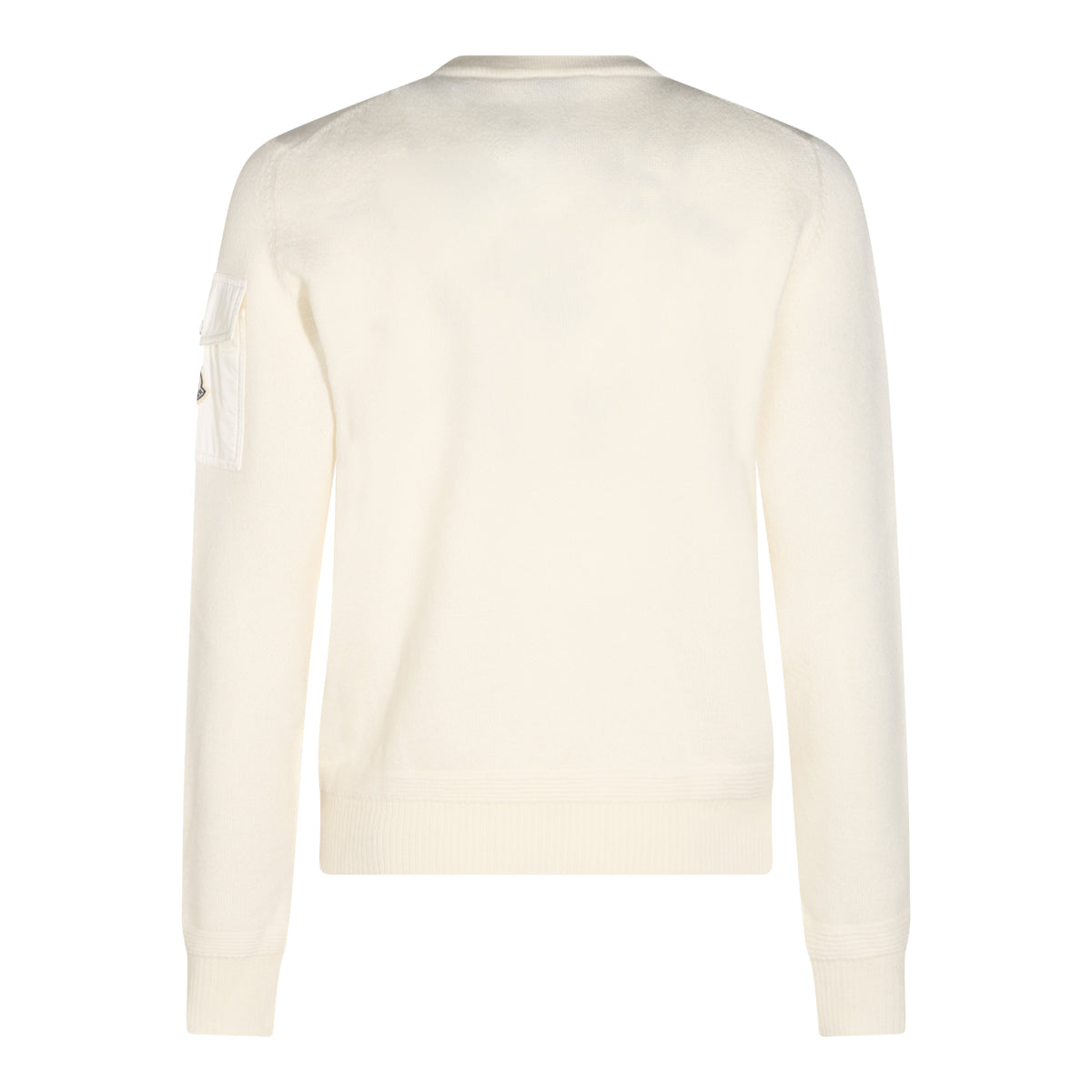 WHITE VIRGIN WOOL JUMPER