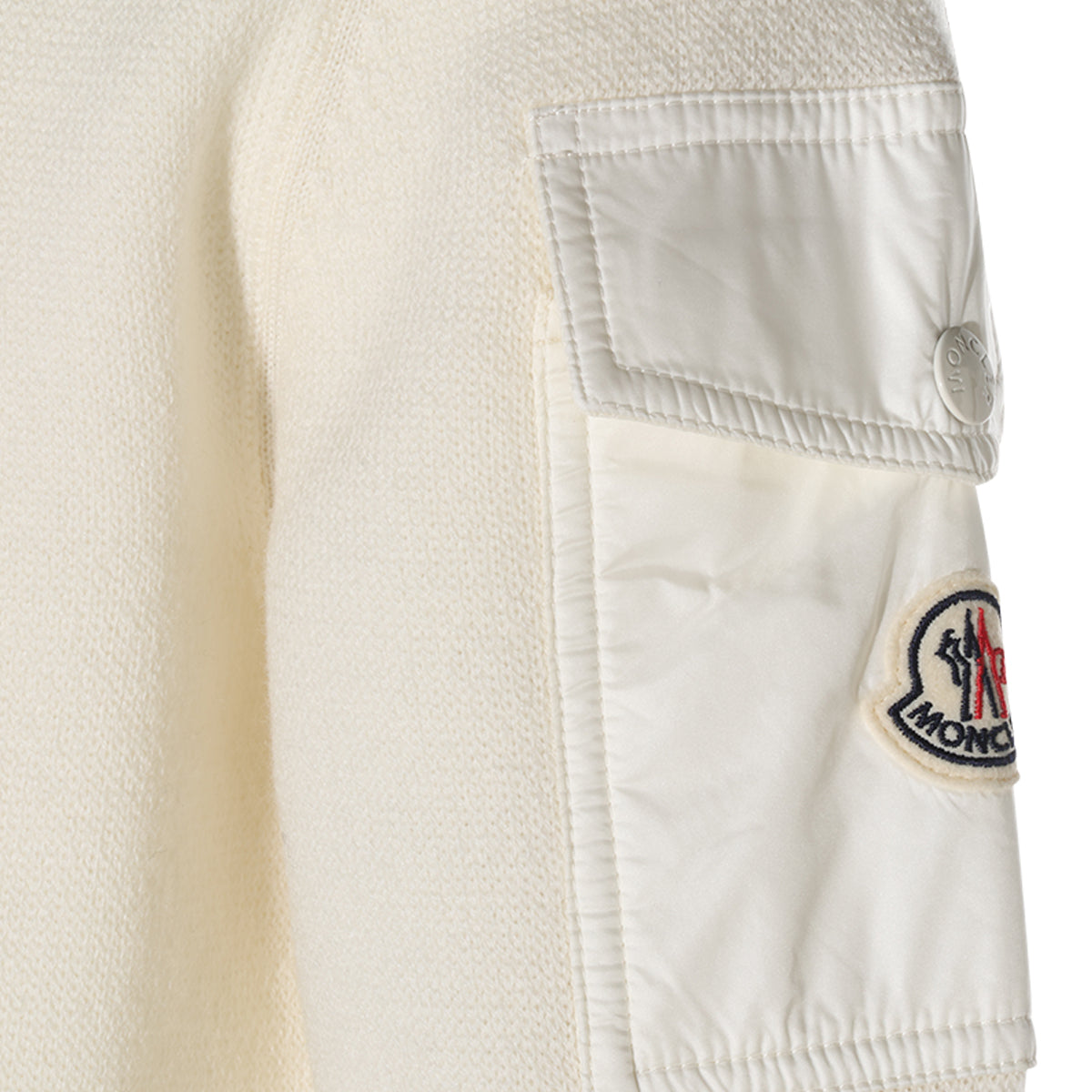 WHITE VIRGIN WOOL JUMPER
