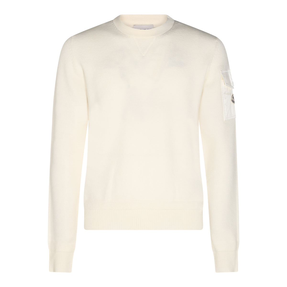 WHITE VIRGIN WOOL JUMPER