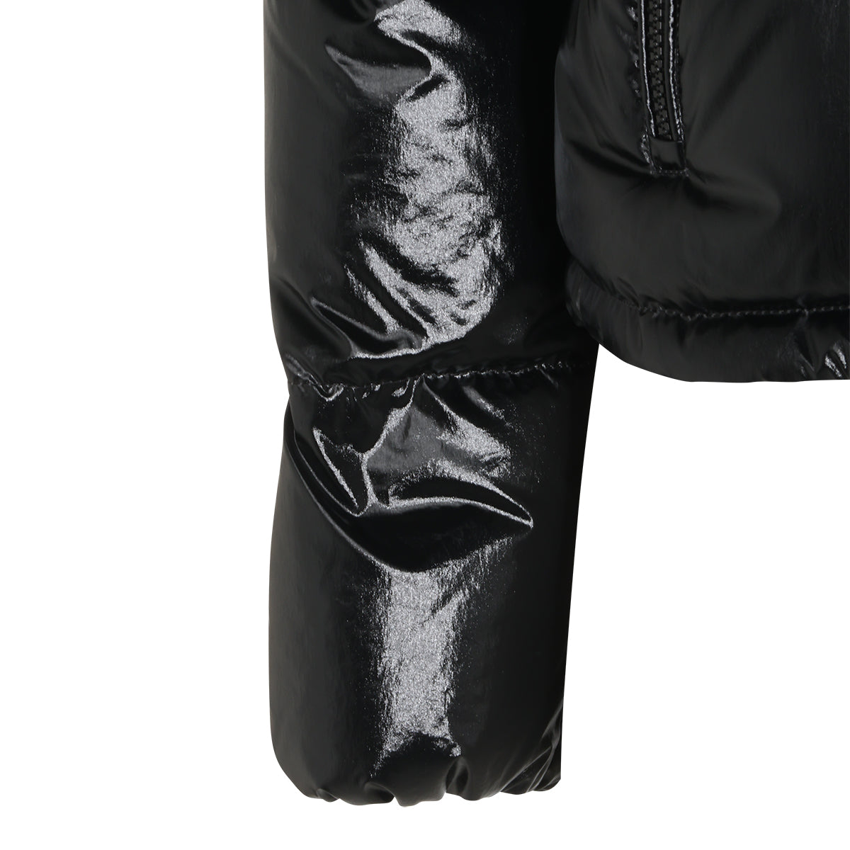 BLACK PUFFER NIVEOLE DOWN JACKET