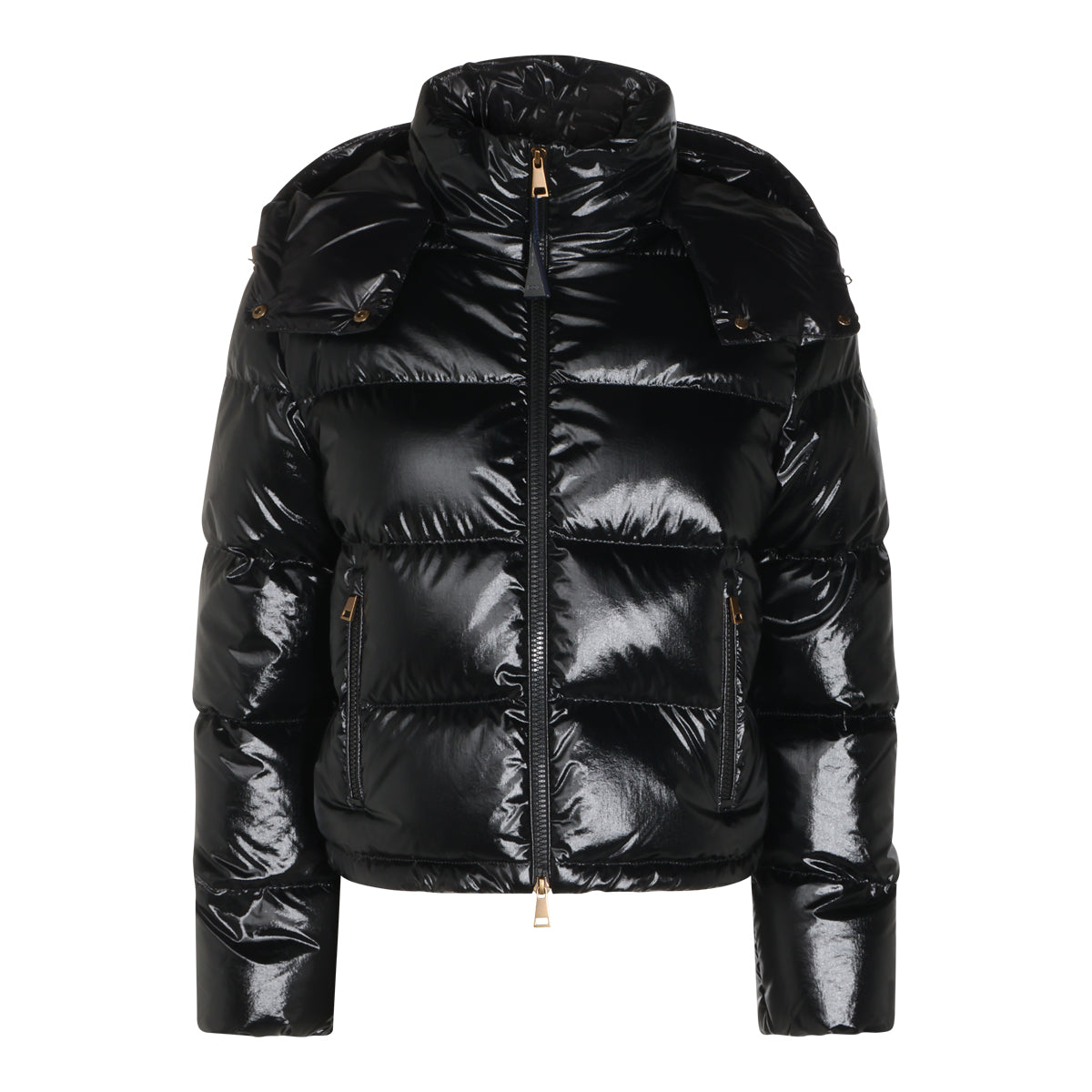 BLACK PUFFER NIVEOLE DOWN JACKET