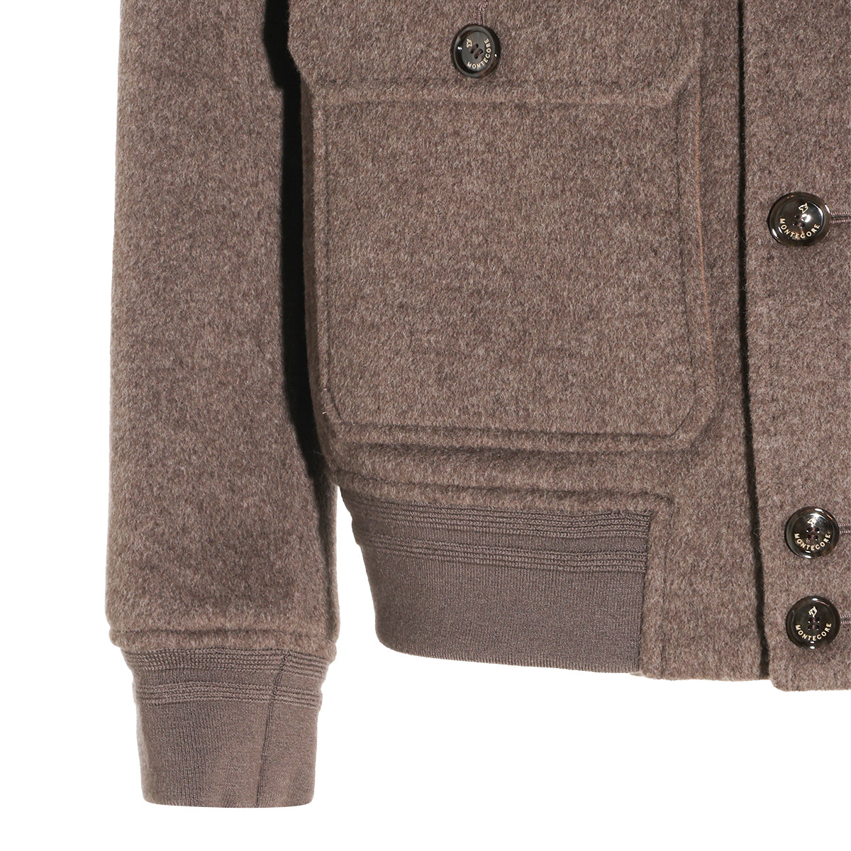 TAUPE CASHMERE CASUAL JACKET