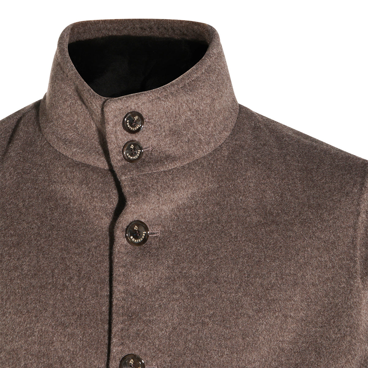 TAUPE CASHMERE CASUAL JACKET