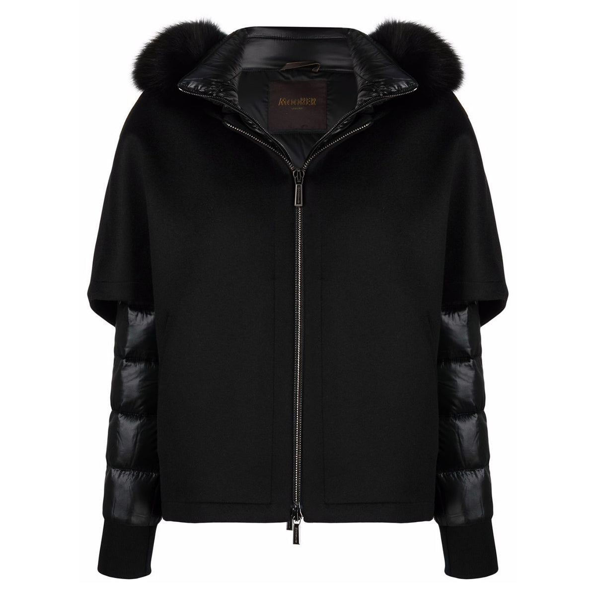 BLACK PEGASO PUFFER DOWN JACKET