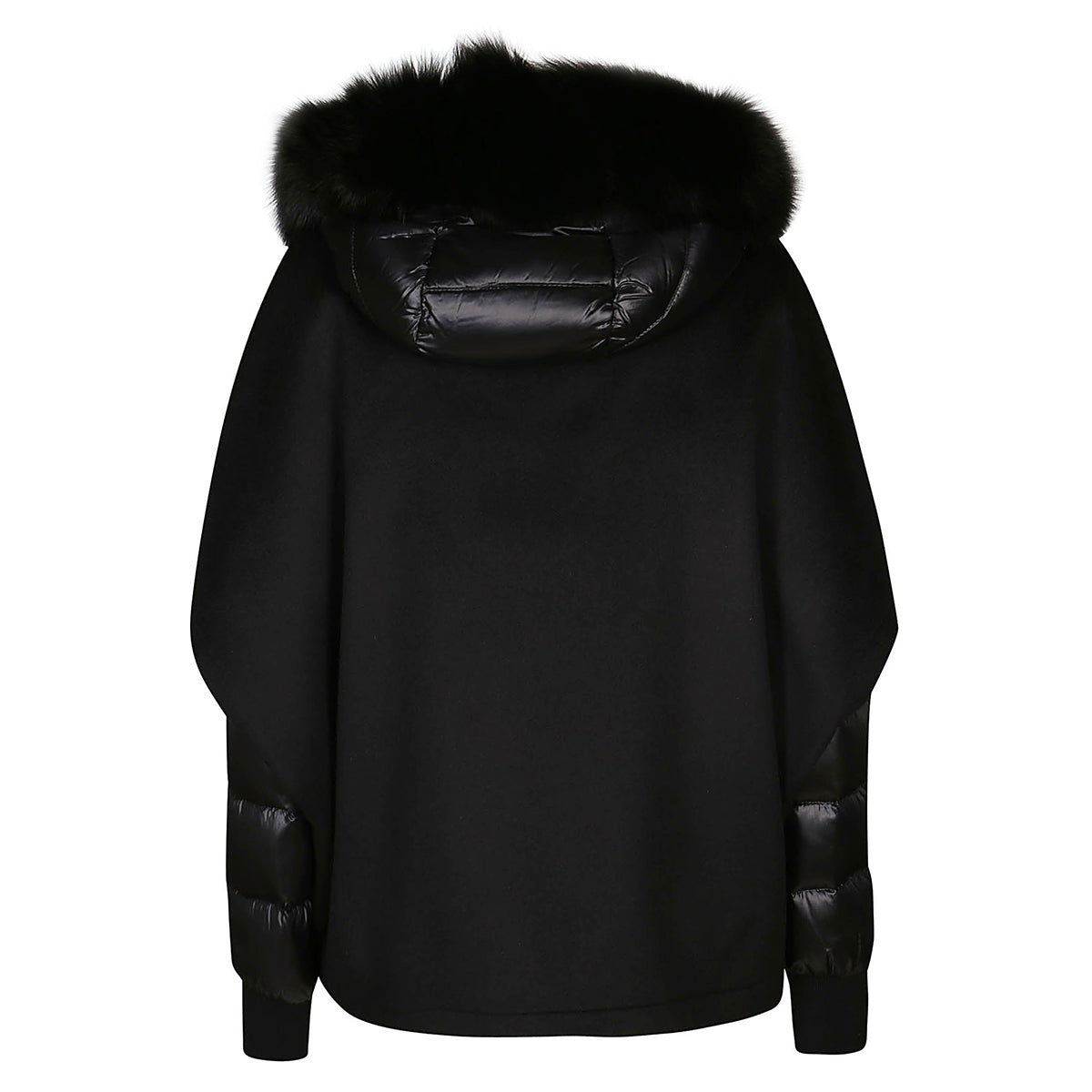 BLACK PEGASO PUFFER DOWN JACKET
