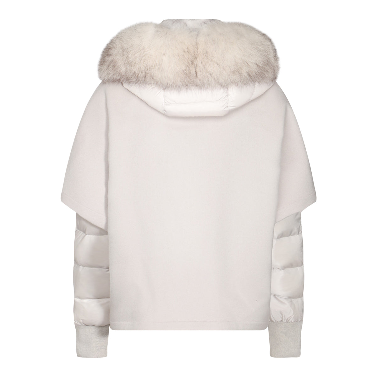 GREY WOOL DOWN JACKET