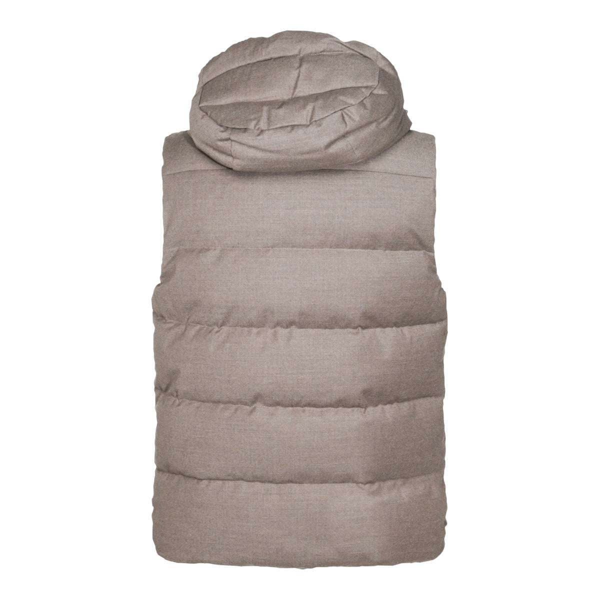 BEIGE FIRE PUFFER VEST DOWN JACKET