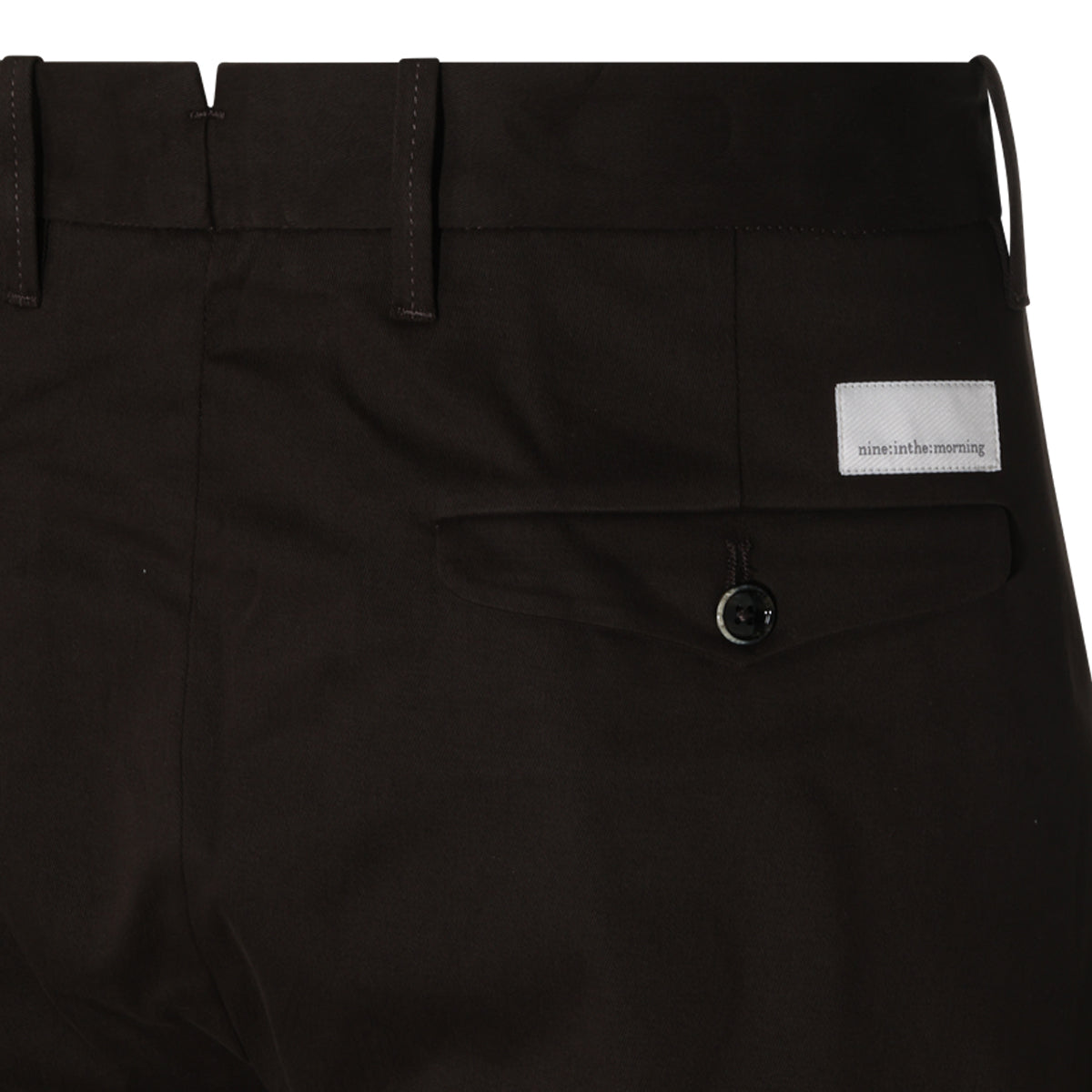 BLACK COTTON STRETCH PANTS