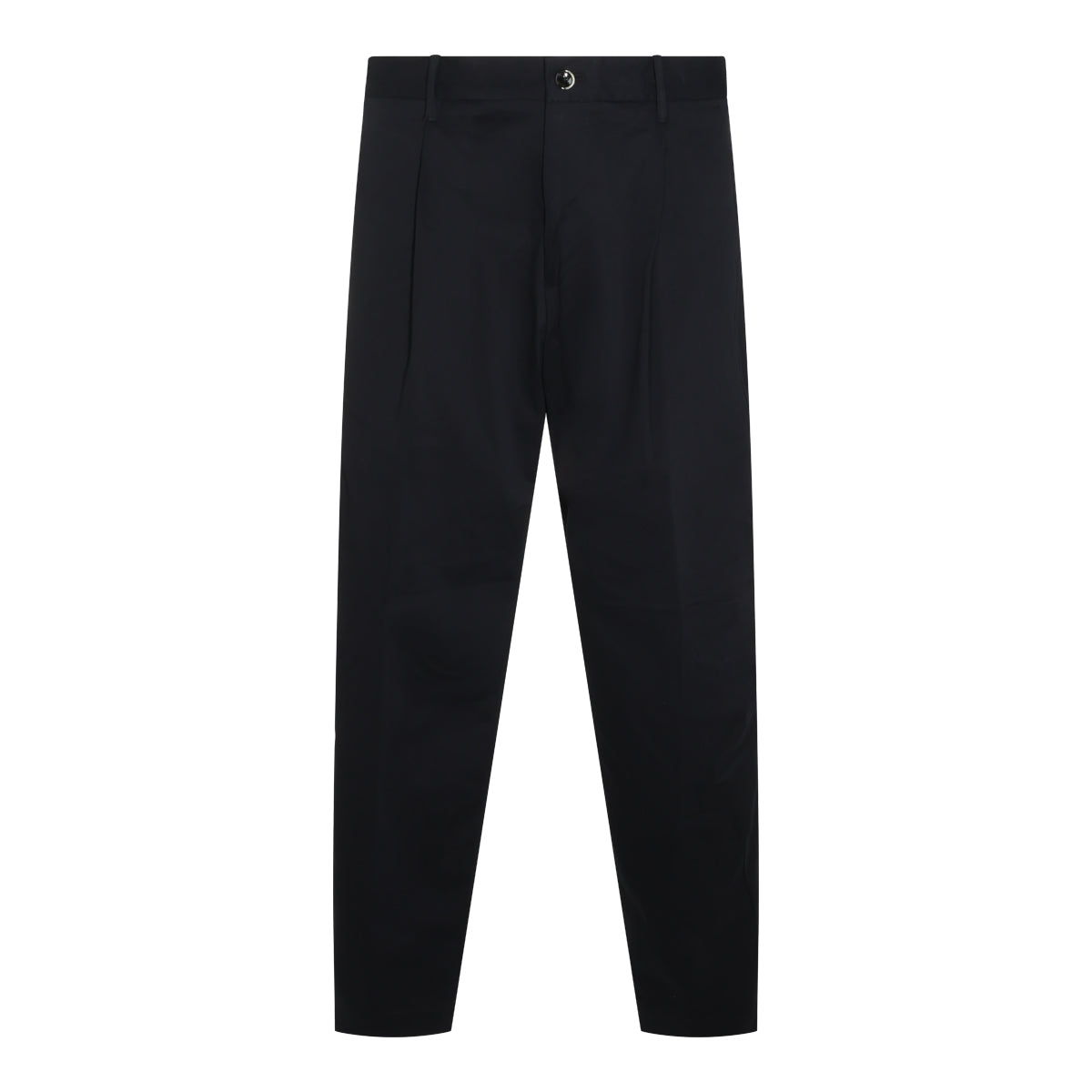 NAVY COTTON STRETCH PANTS