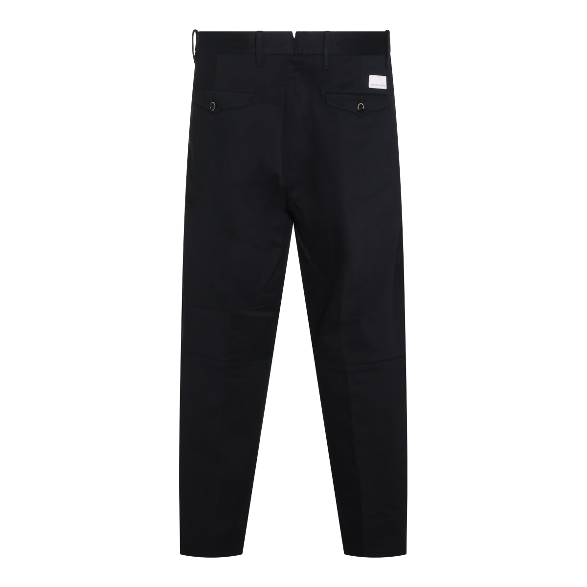 NAVY COTTON STRETCH PANTS
