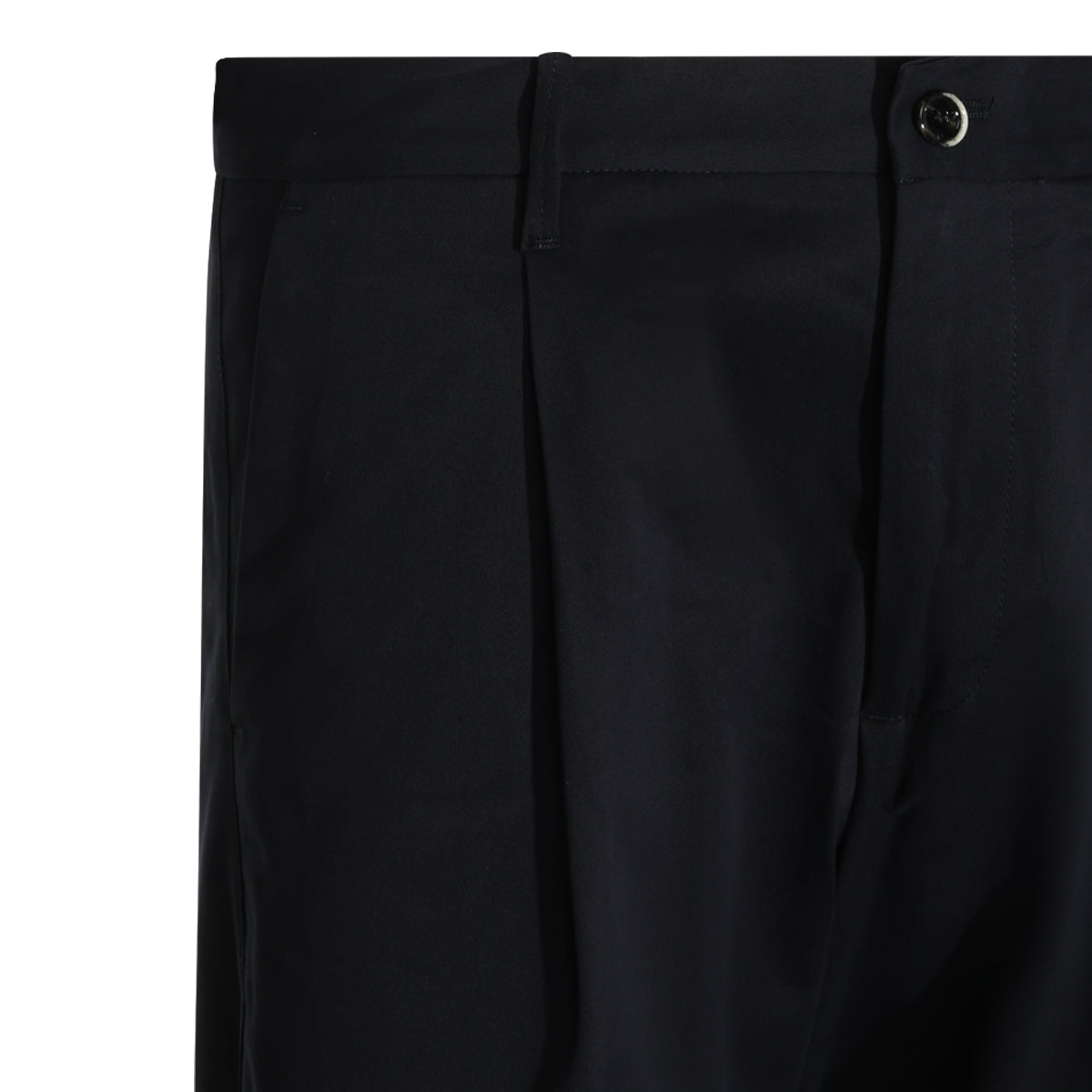 NAVY COTTON STRETCH PANTS