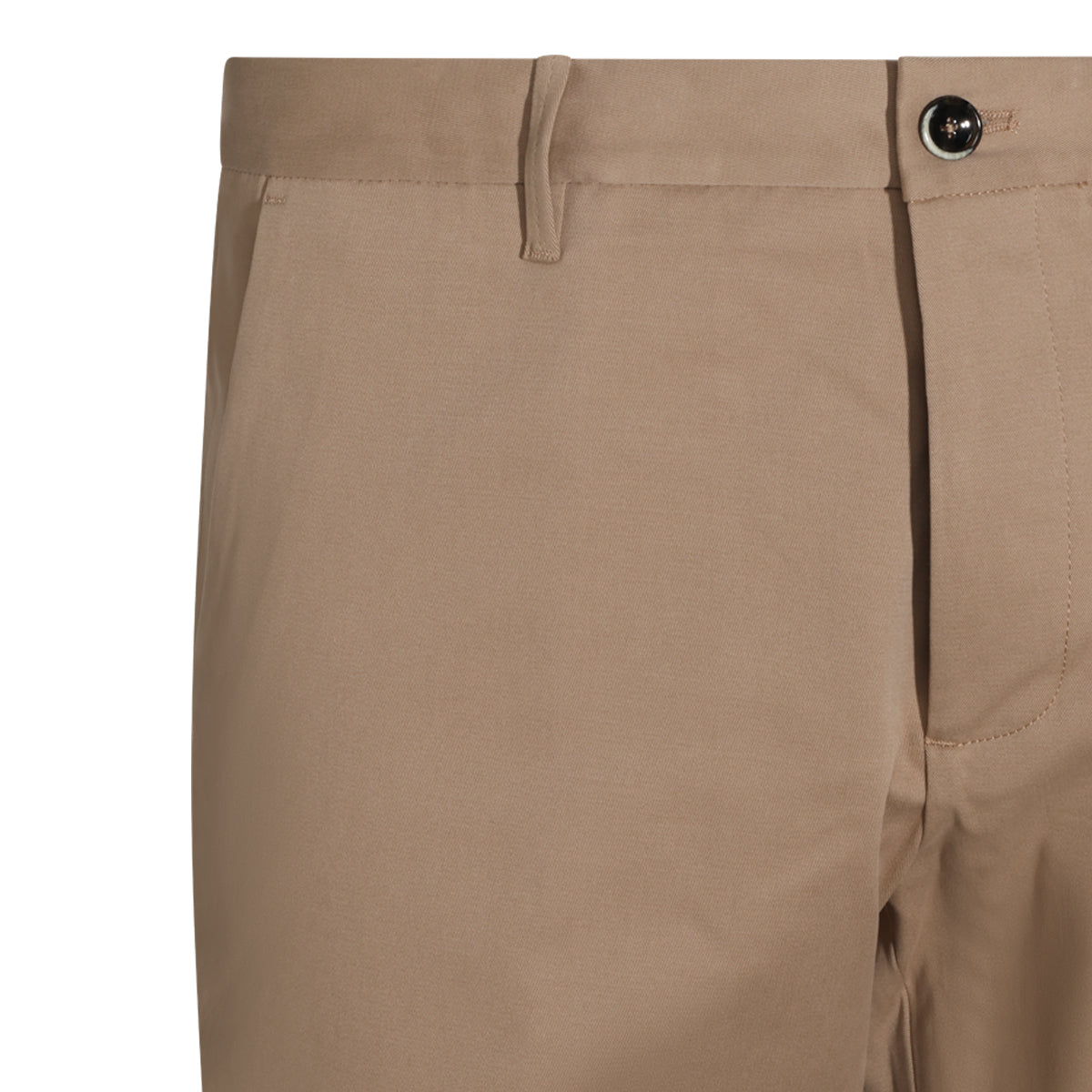 SAND COTTON STRETCH CHINO PANTS