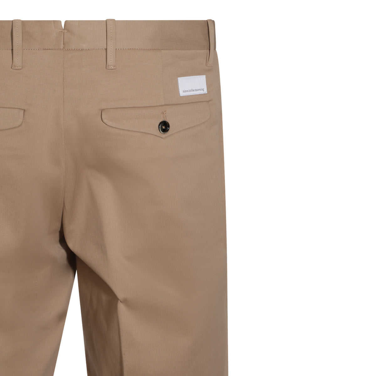 SAND COTTON STRETCH CHINO PANTS