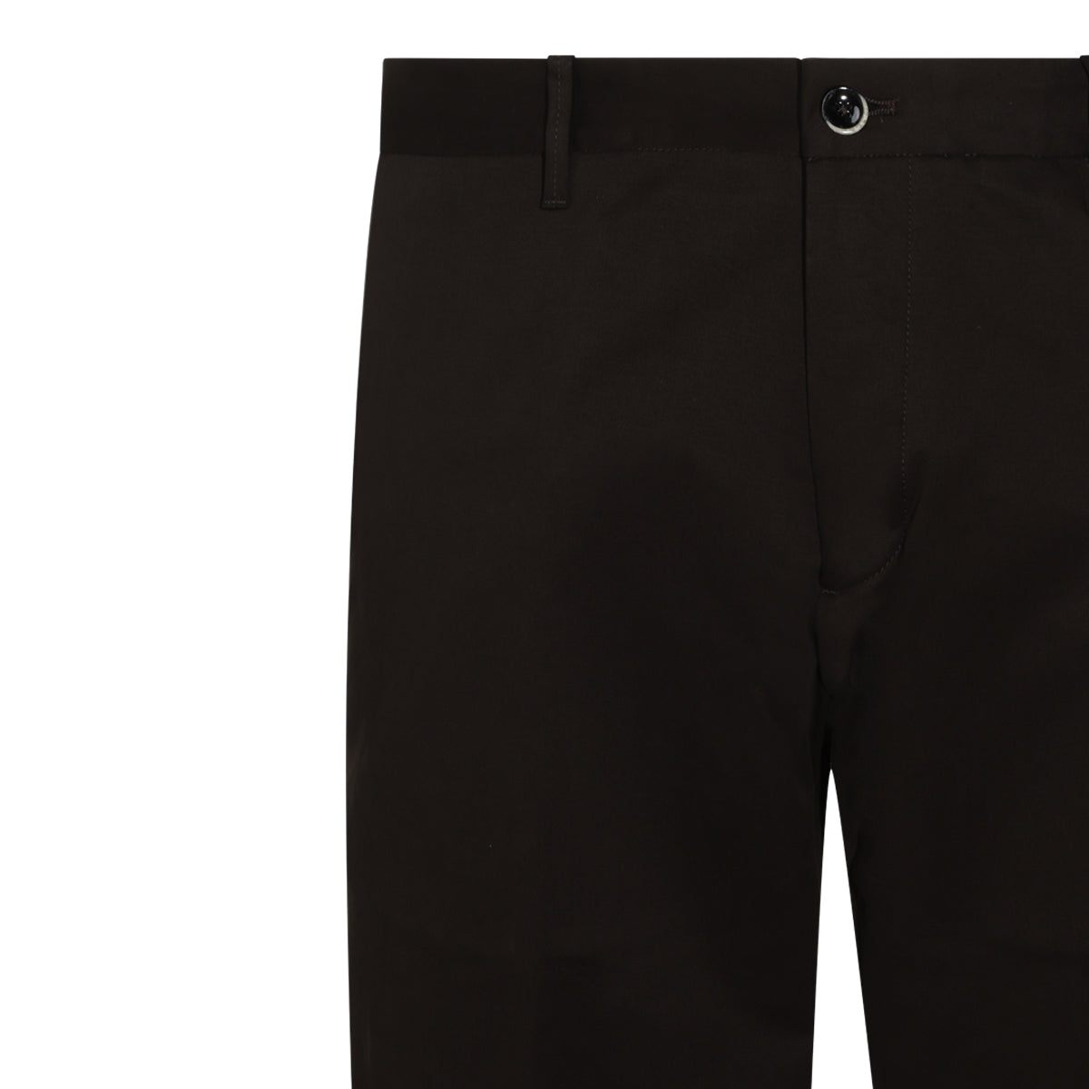 BLACK COTTON STRETCH CHINO PANTS