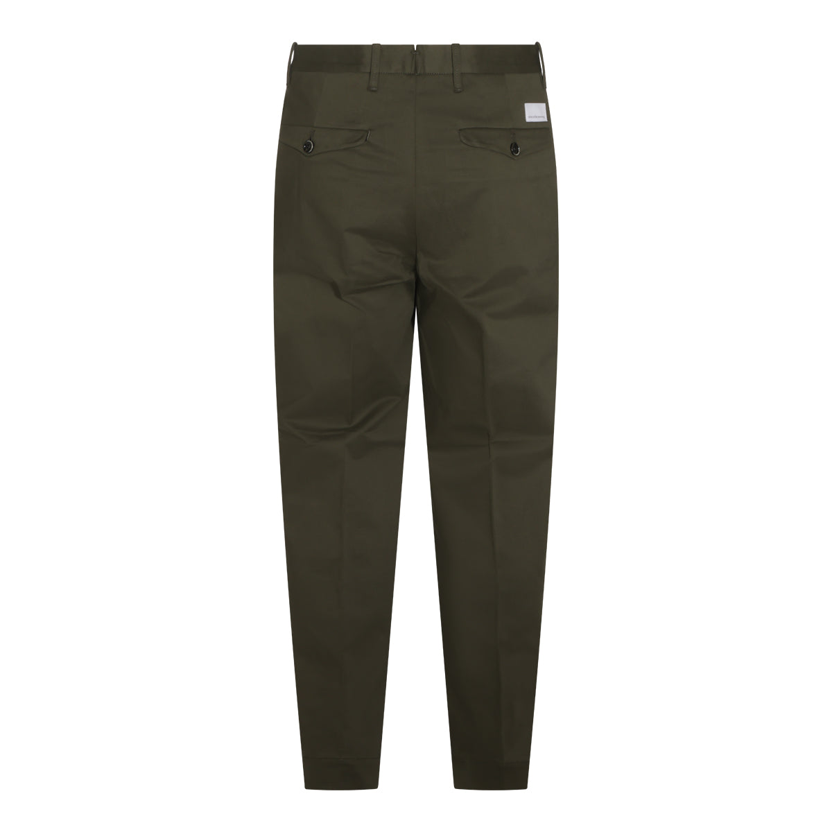 OLIVE GREEN COTTON CHINO PANTS