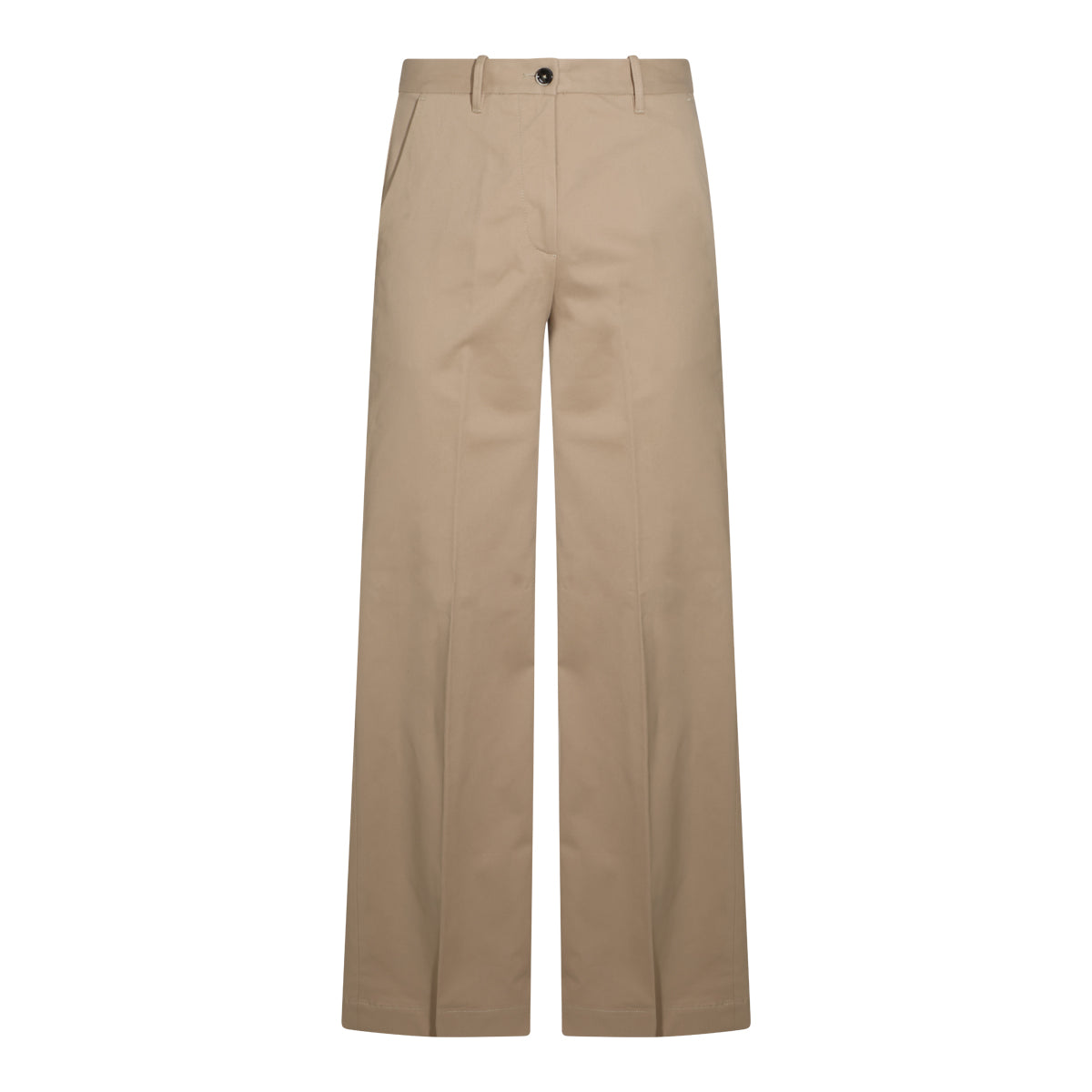 DUNA COTTON AND CASHMERE BLEND WIDE LEG PANTS