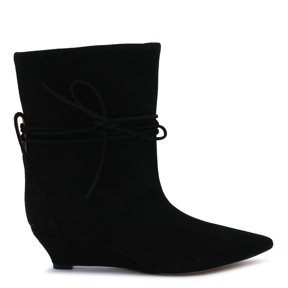 BLACK SUEDE GEMMA BOOTS