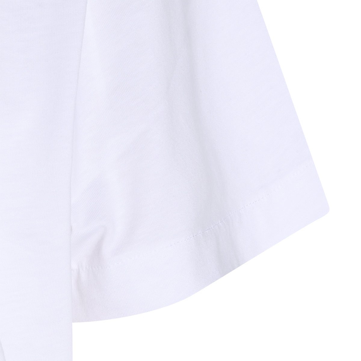 WHITE COTTON HALF ARROWS T-SHIRT