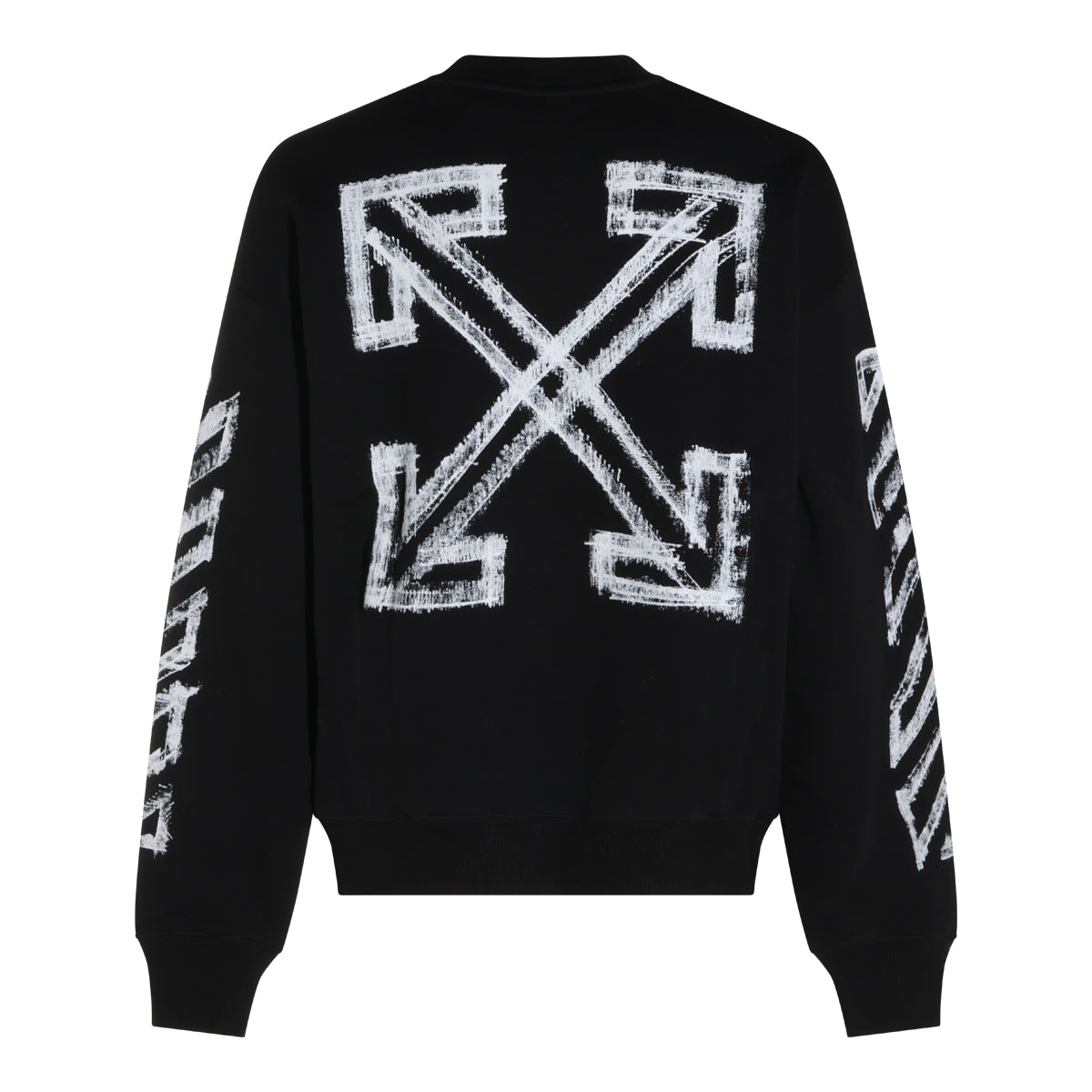BLACK COTTON MOTION ARROW SWEATSHIRT