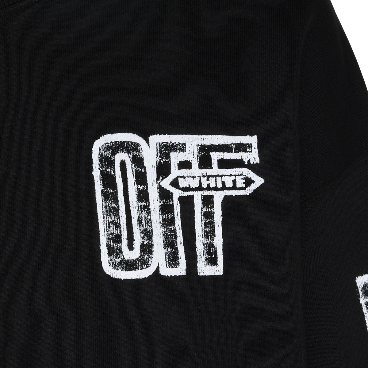 BLACK COTTON MOTION ARROW SWEATSHIRT