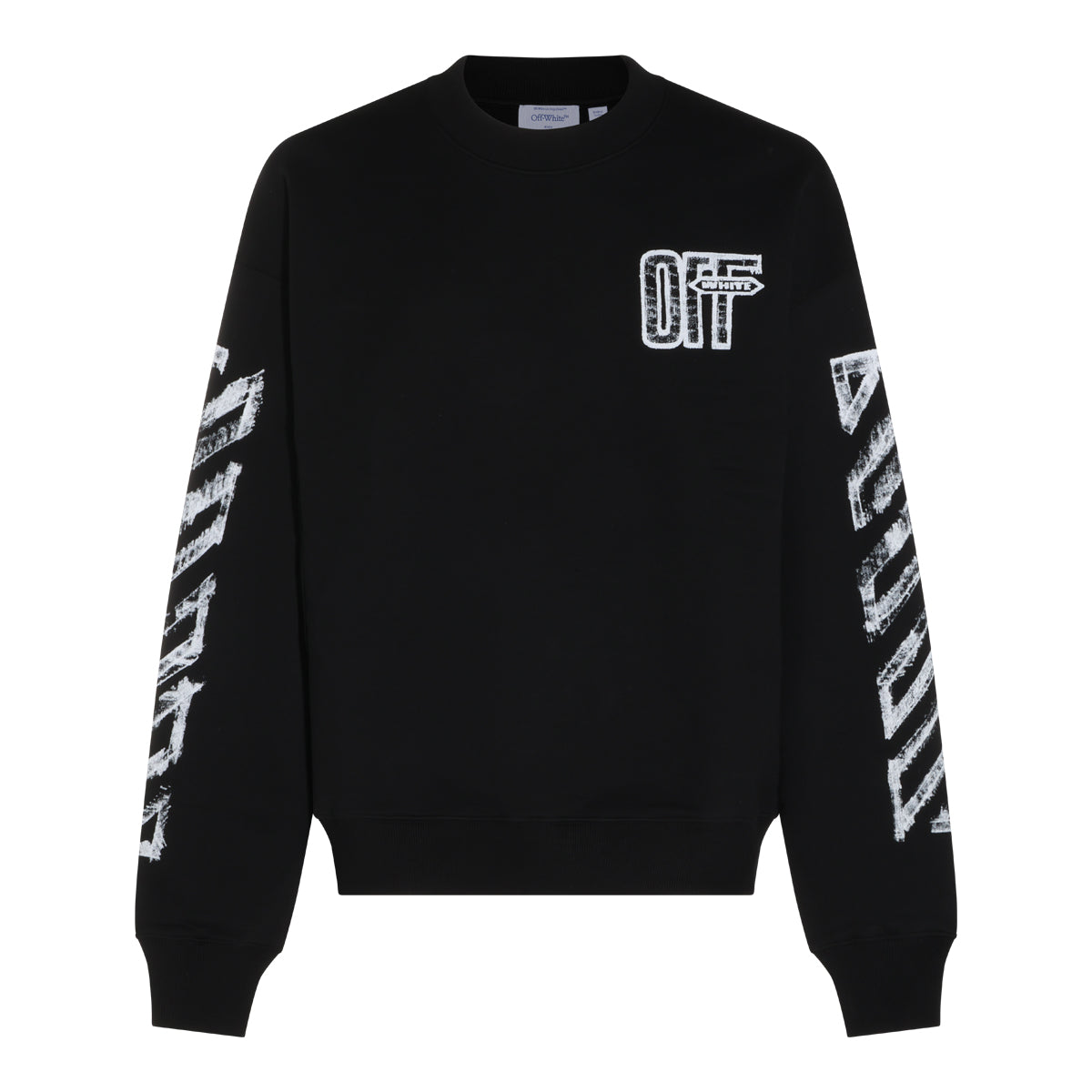 BLACK COTTON MOTION ARROW SWEATSHIRT