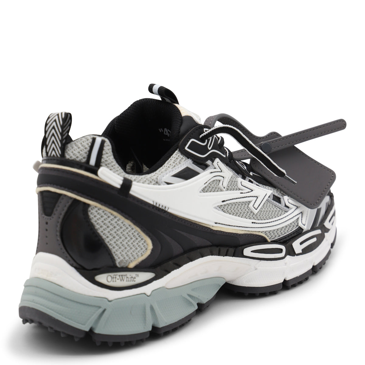 LIGHT GREY AND BLACK BE RIGHT BACK SNEAKERS