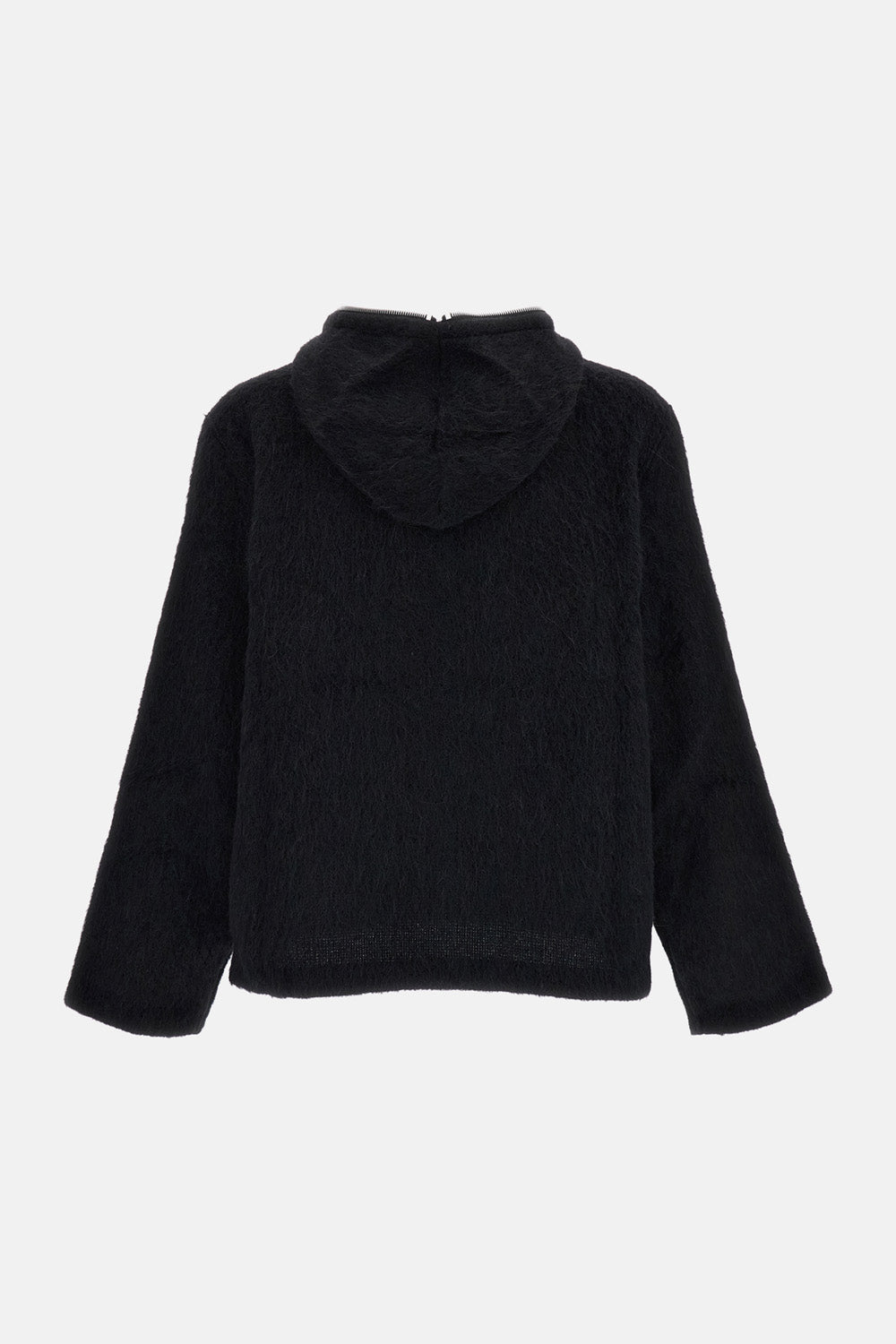 FULL ZIP WOOL HOOD