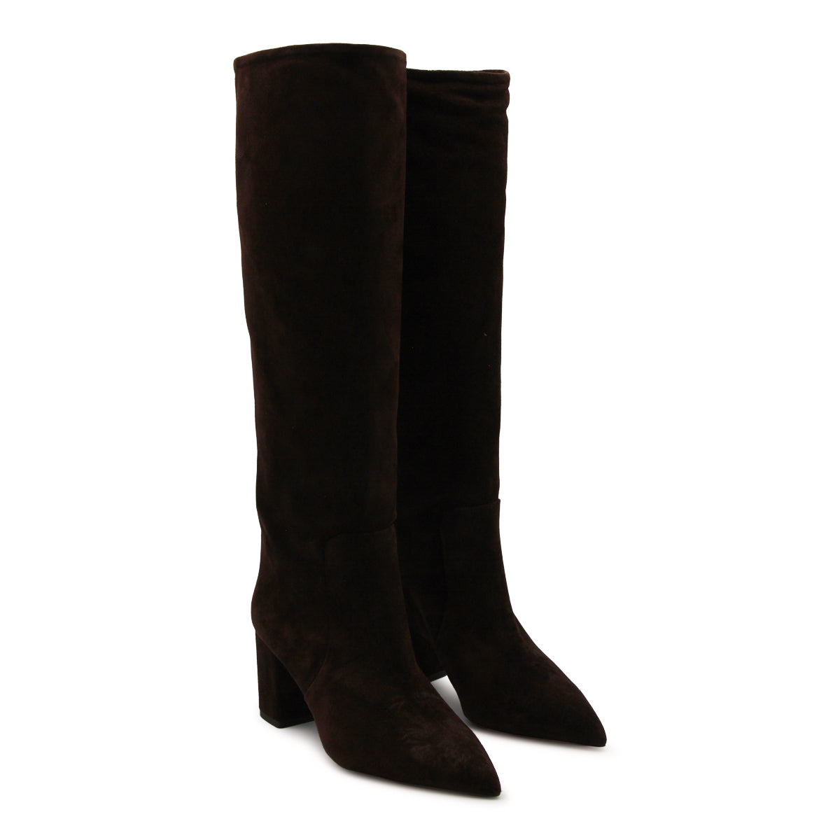 CHOCOLATE LEATHER ANJA BOOTS