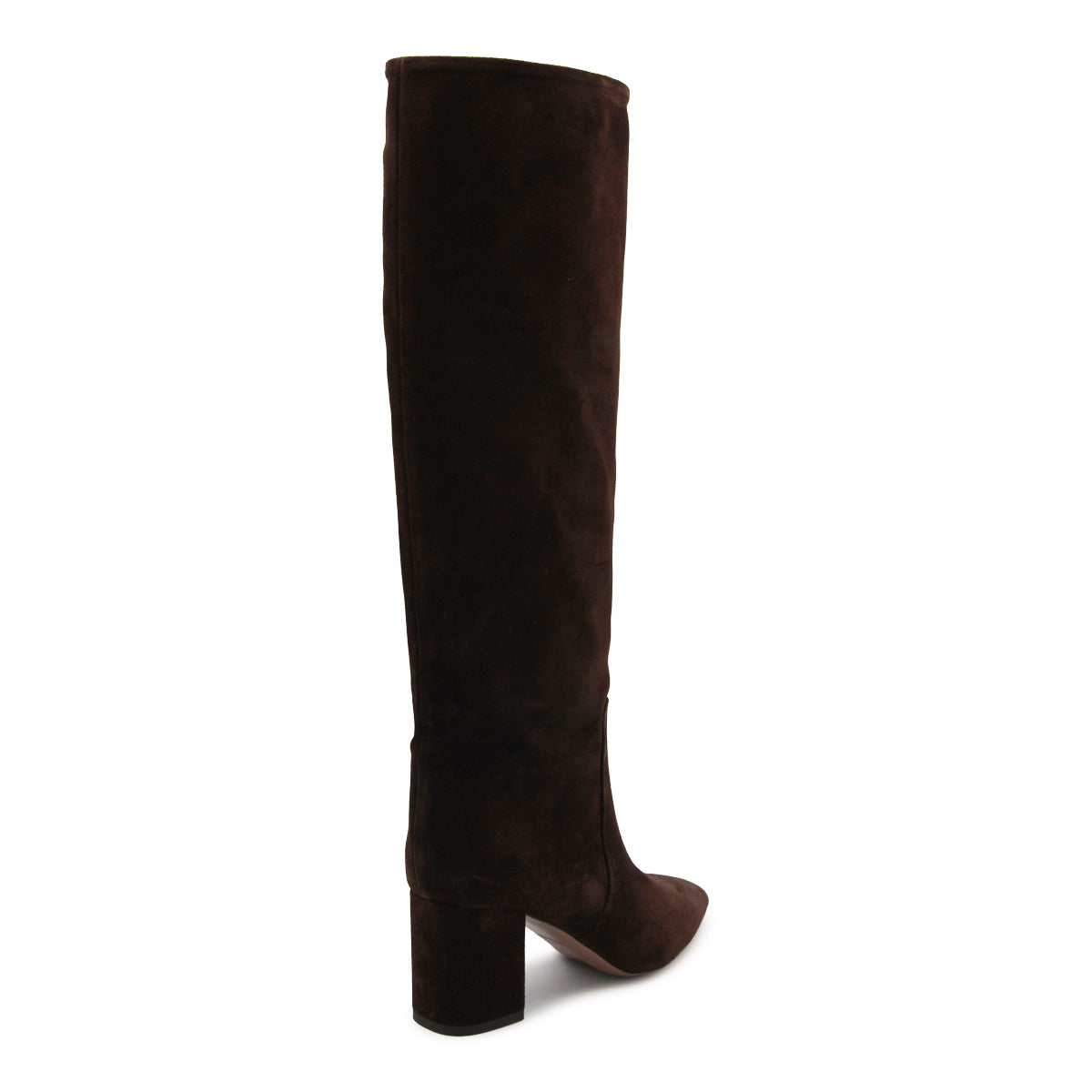 CHOCOLATE LEATHER ANJA BOOTS