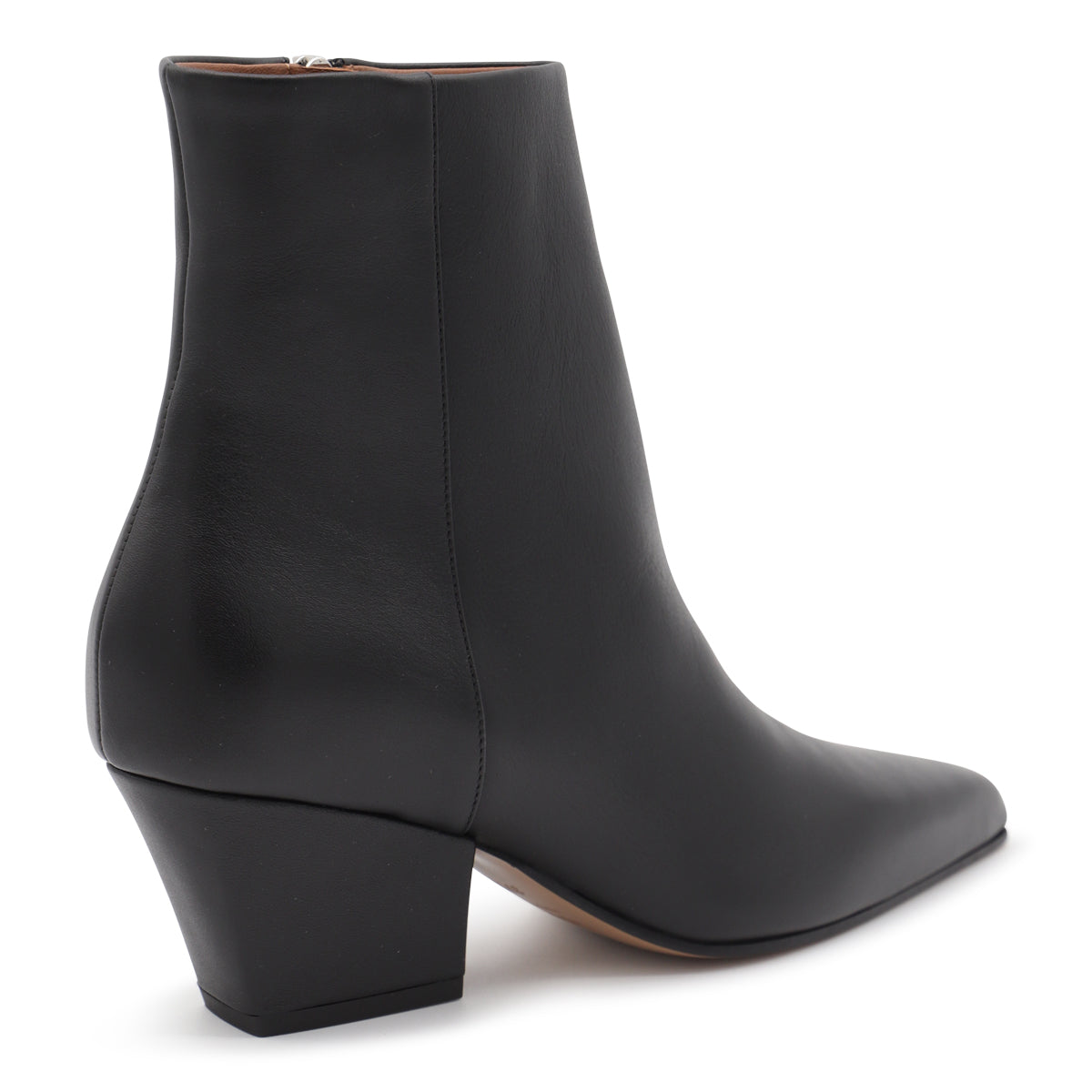 BLACK LEATHER JANE BOOTS