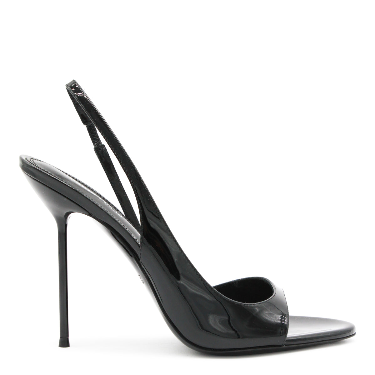 BLACK LEATHER LIDIA SANDALS