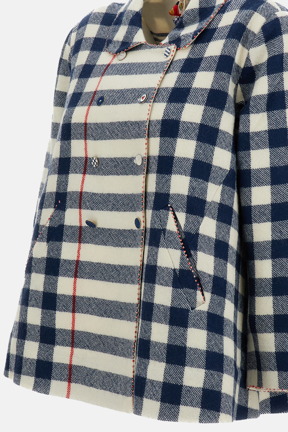 REVERSIBLE DOUBLE-BREASTED WOOL JACKET