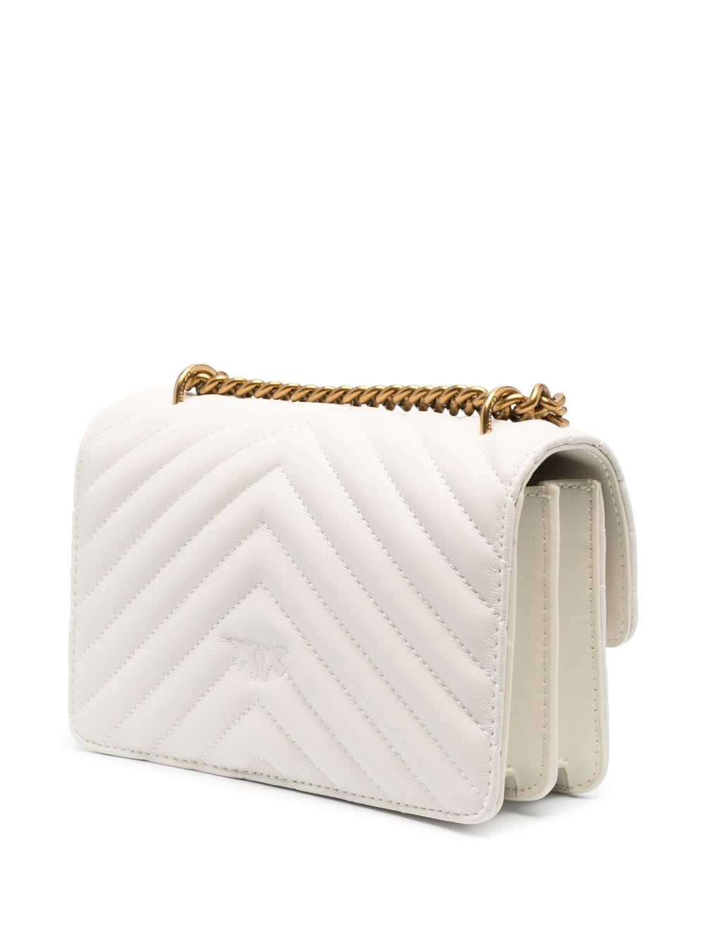 IVORY LEATHER LOVE MINI ICON SIMPLY SHOULDER BAG