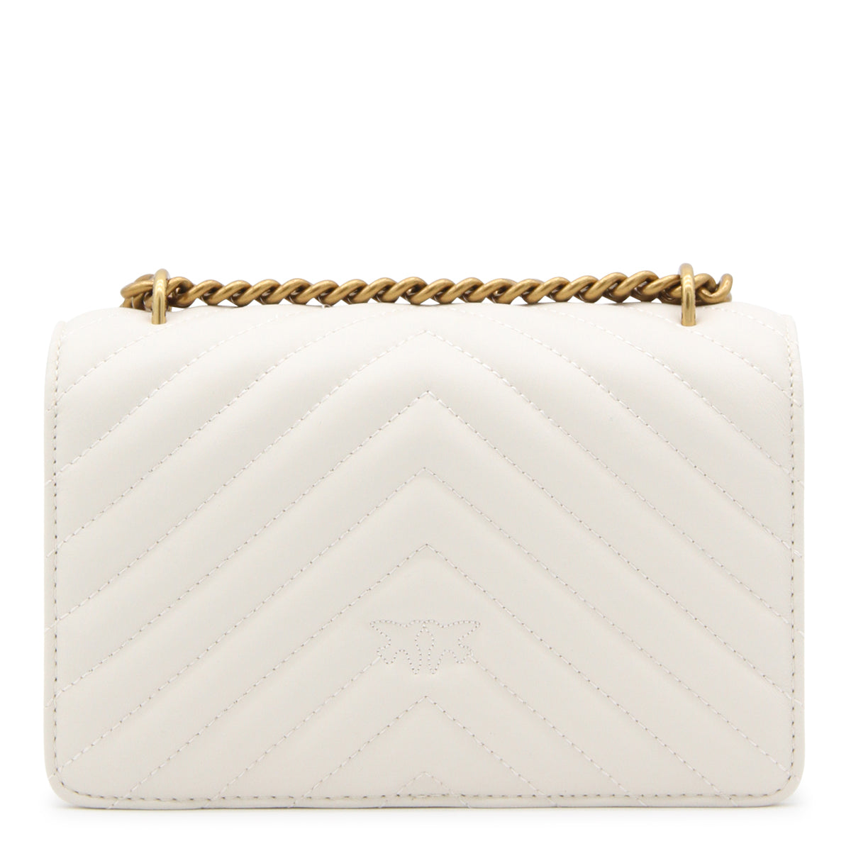 IVORY LEATHER LOVE MINI ICON SIMPLY SHOULDER BAG