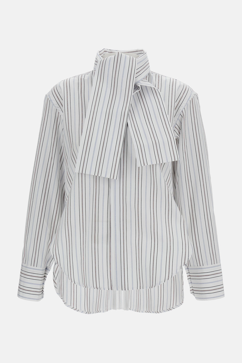 WHITE POPELINE SHIRT