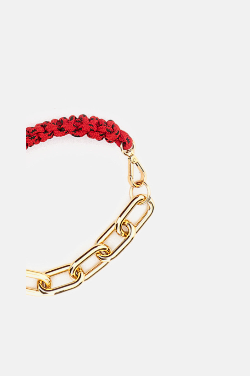 BRAIDED RED CORD CHAIN NECKLACE