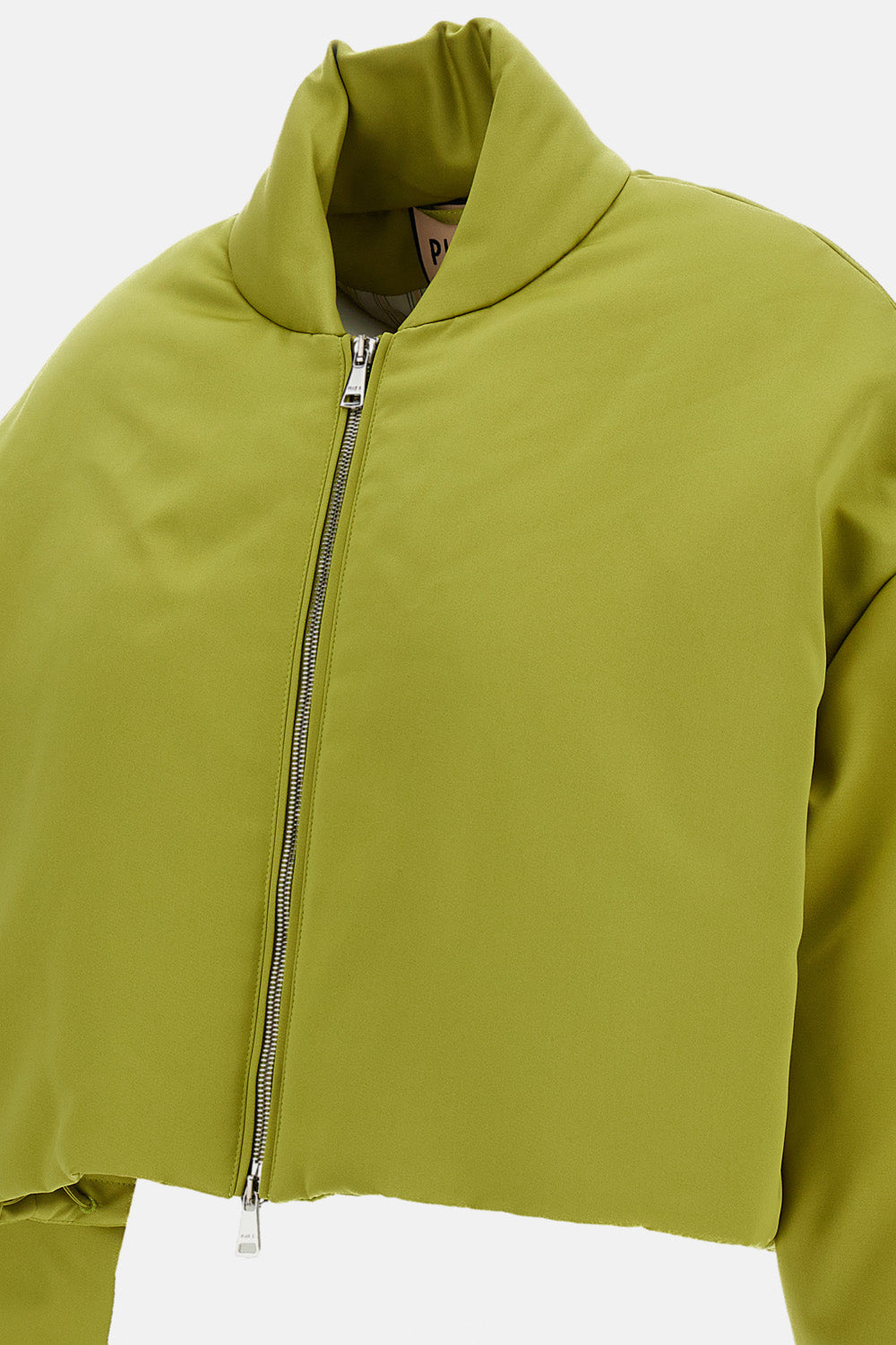 CROPPED DUCHESSE BOMBER JACKET
