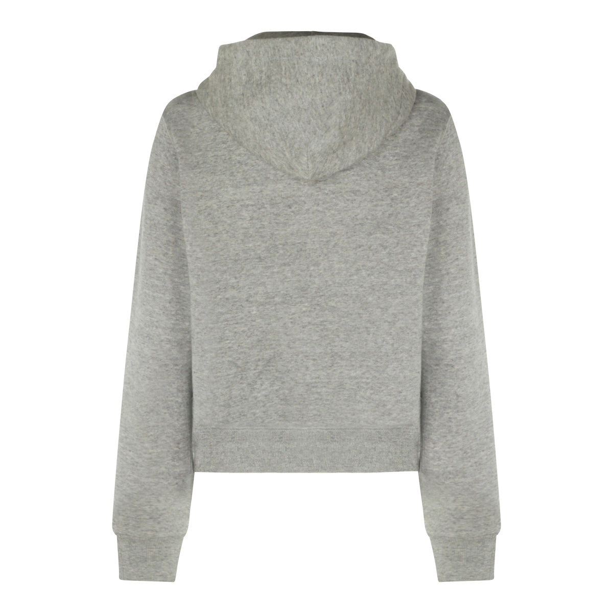 DARK VINTAGE GREY COTTON HOODED SWEATSHIRT