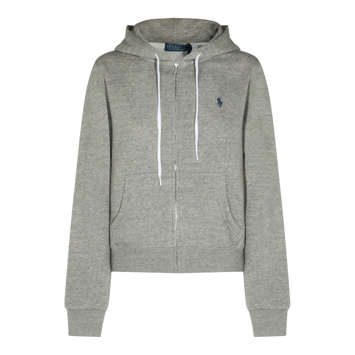 DARK VINTAGE GREY COTTON HOODED SWEATSHIRT