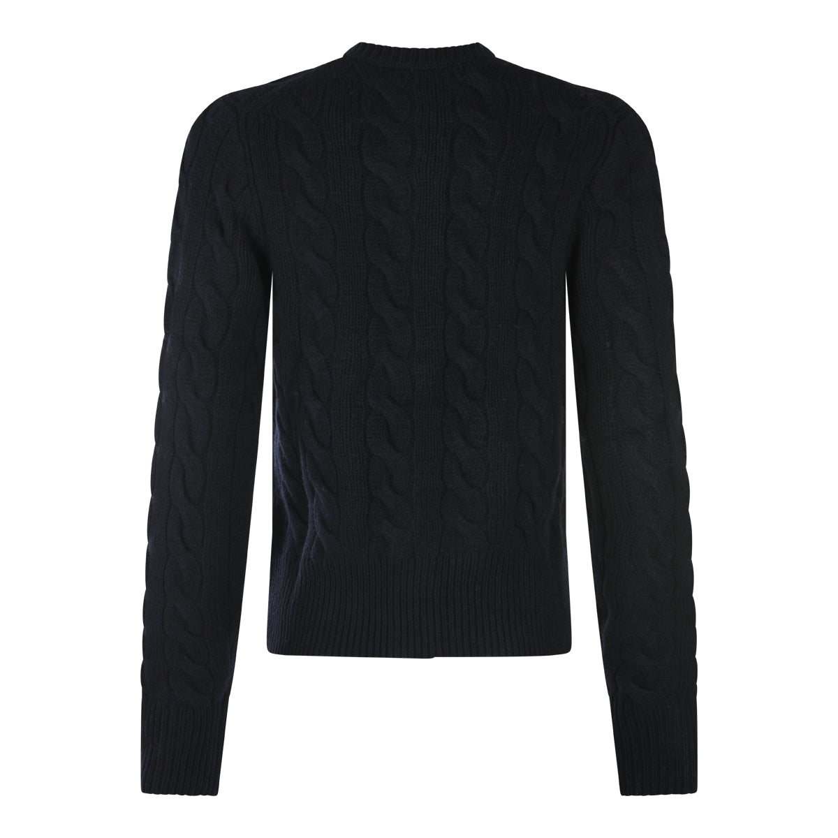 BLACK WOOL KNITWEAR