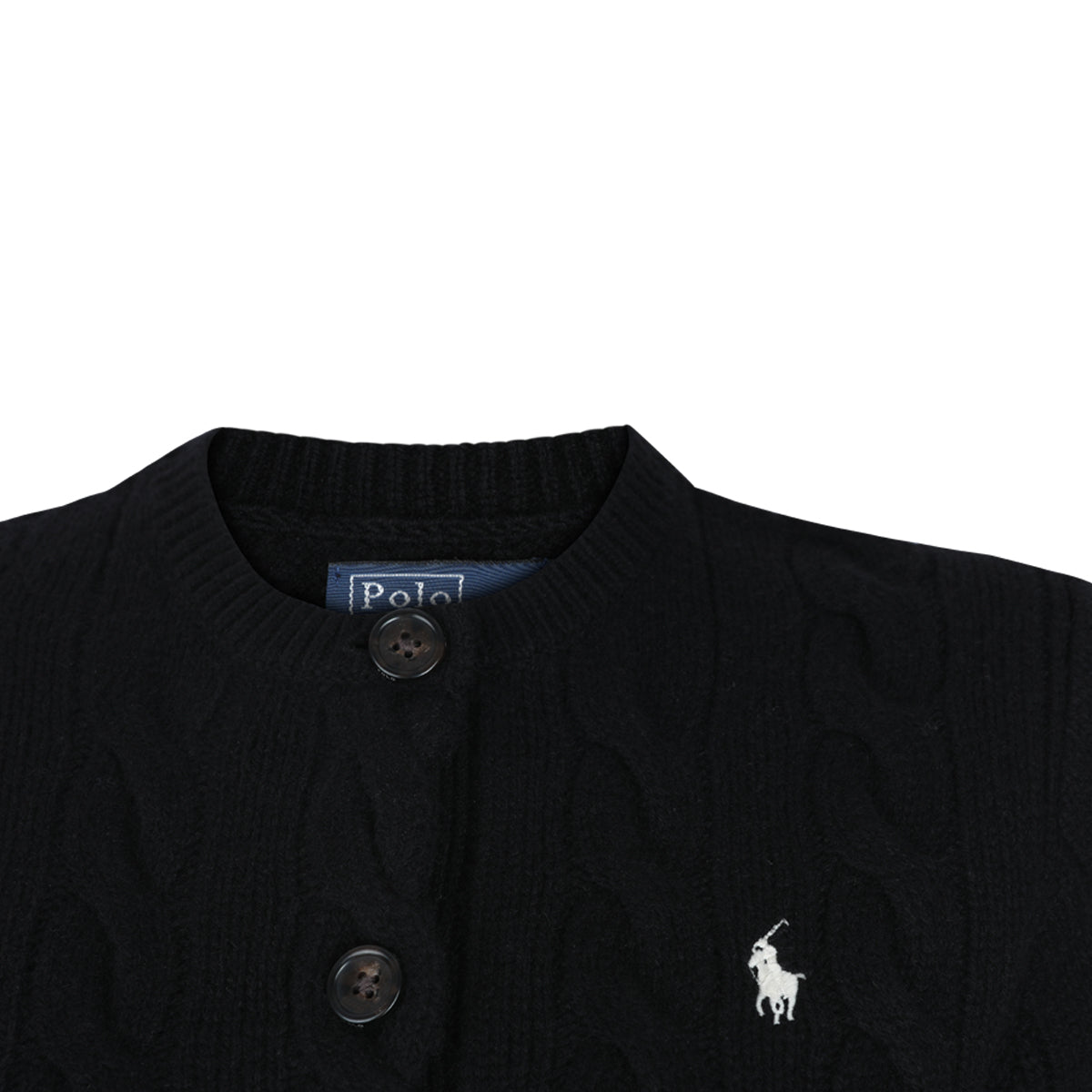BLACK WOOL KNITWEAR