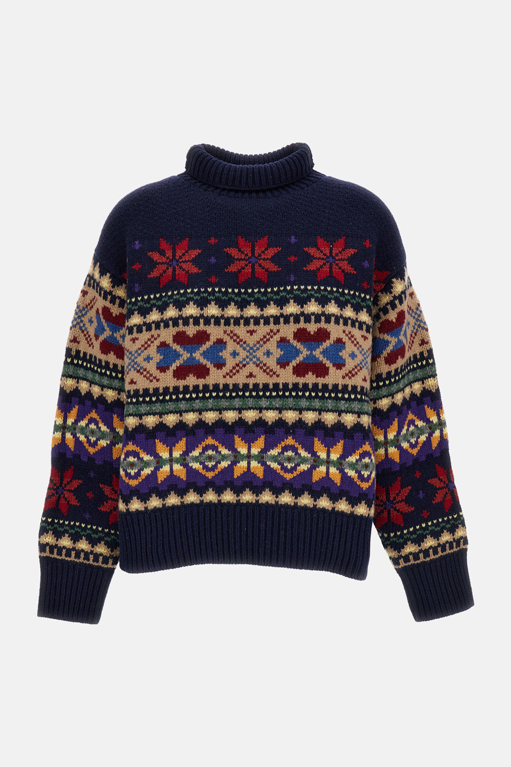 WOOL-CASHMERE TURTLENECK SWEATER